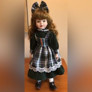 Antique porcelain doll 1940s